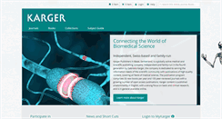 Desktop Screenshot of karger.com